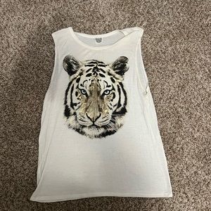 Tank top with tiger face on front. Size small